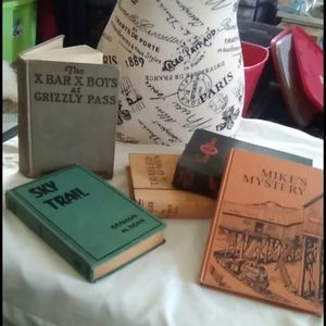 Lot of 5 Vintage books/Great forDecor/Junk Journal